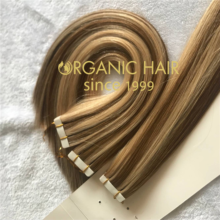 Piano color tape in hair extensions with high quality C82